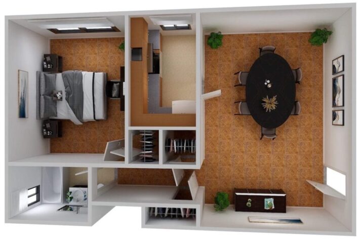 Marble Hall Gardens Baldwin Apartment Sample Floor Plan