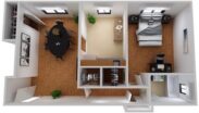 Marble Hall Gardens Cambridge Apartment Sample Floor Plan Thumbnail